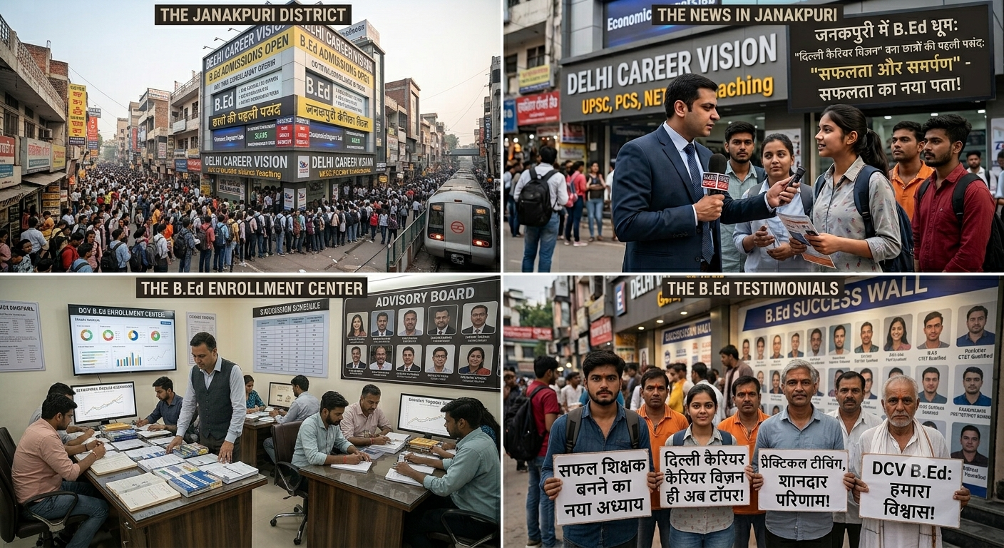जनकपुरी में Delhi Career Vision: B.Ed प्रवेश के लिए छात्रों की पसंद