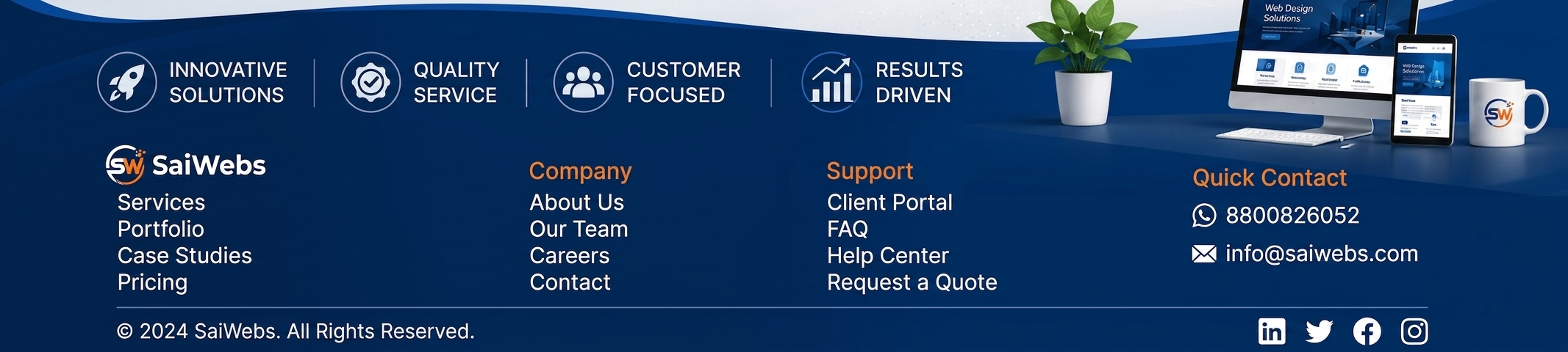 SaiWebs Footer
