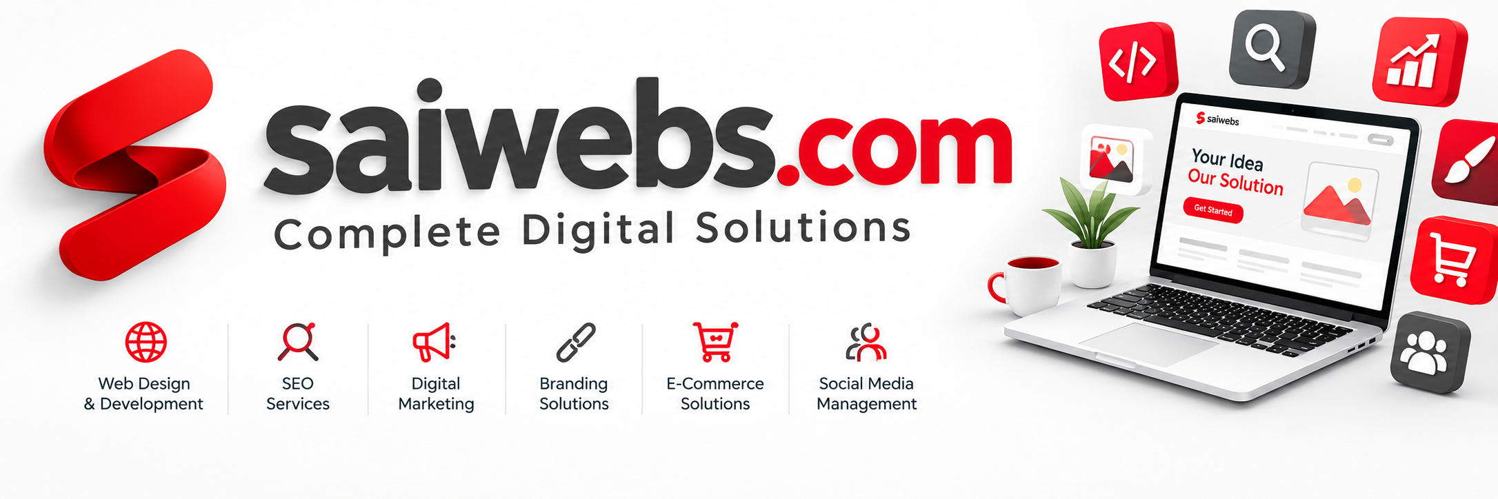 SaiWebs Website Header